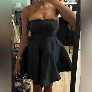 Elegant Black Strapless Dress